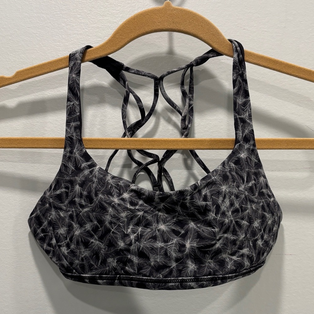 lululemon athletica Black and White Patterned Sports Bra